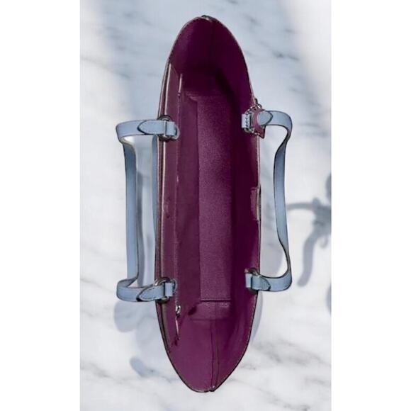 Coach 88341 Plaza Polished Pebble Leather Tote Bag - Picture 3 of 10